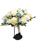 Blue and Ivory Bridal Bouquet
