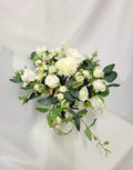 White Rose & Wildflower Bridal Bouquet