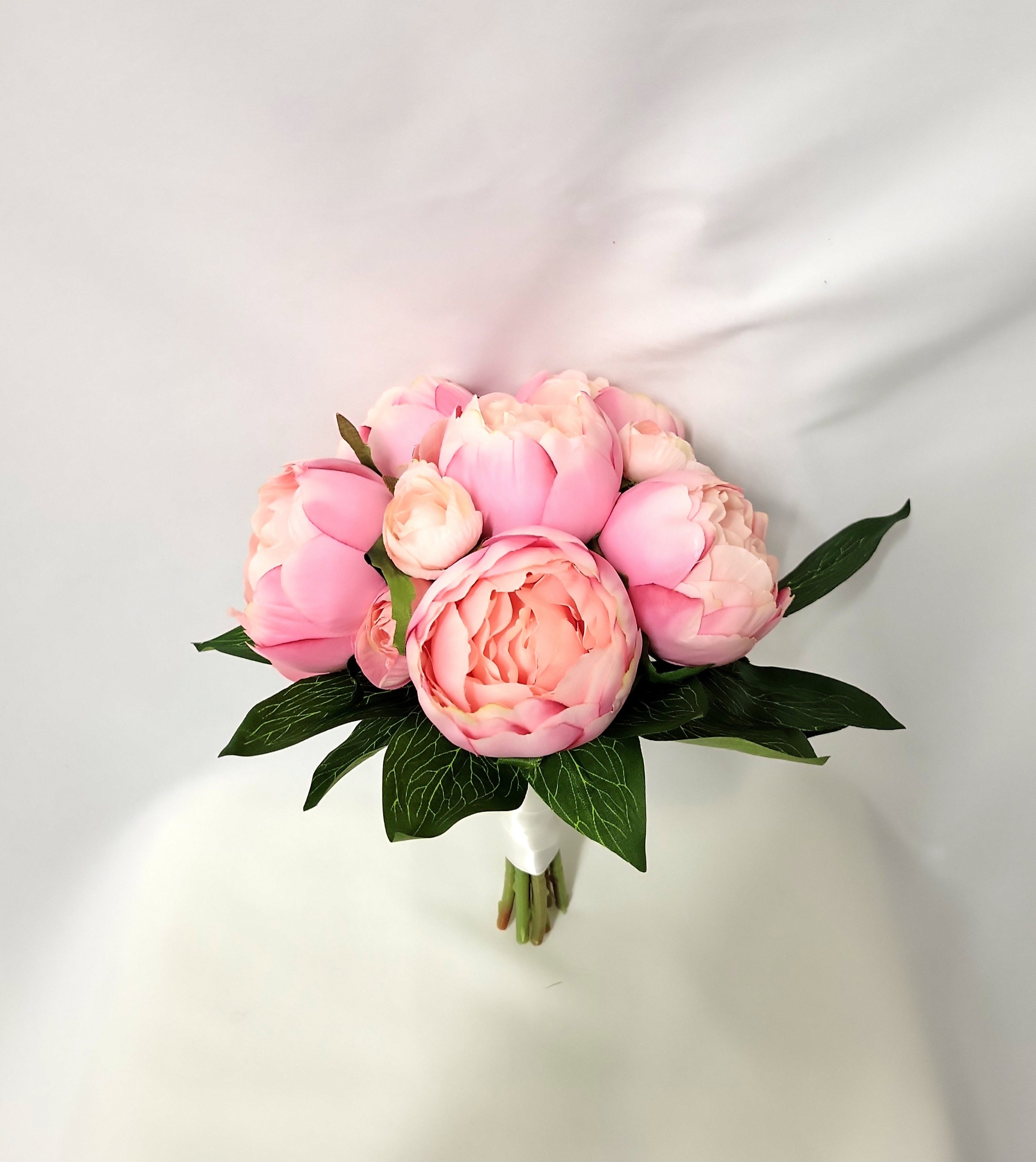 Bright Pink Peony Bridesmaid Bouquet