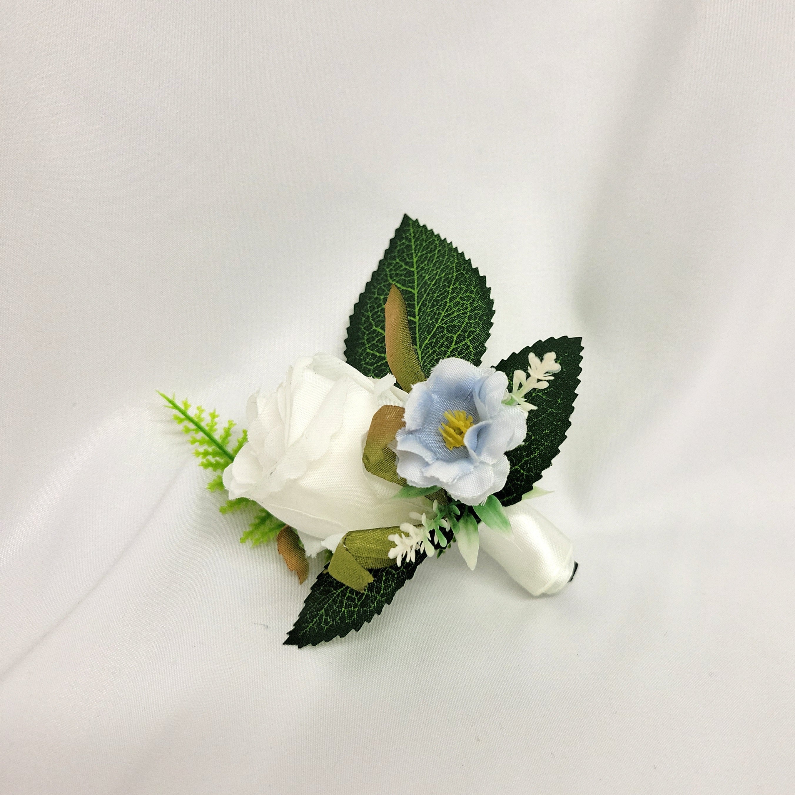 Blue & White Hydrangea Bridal Bouquet