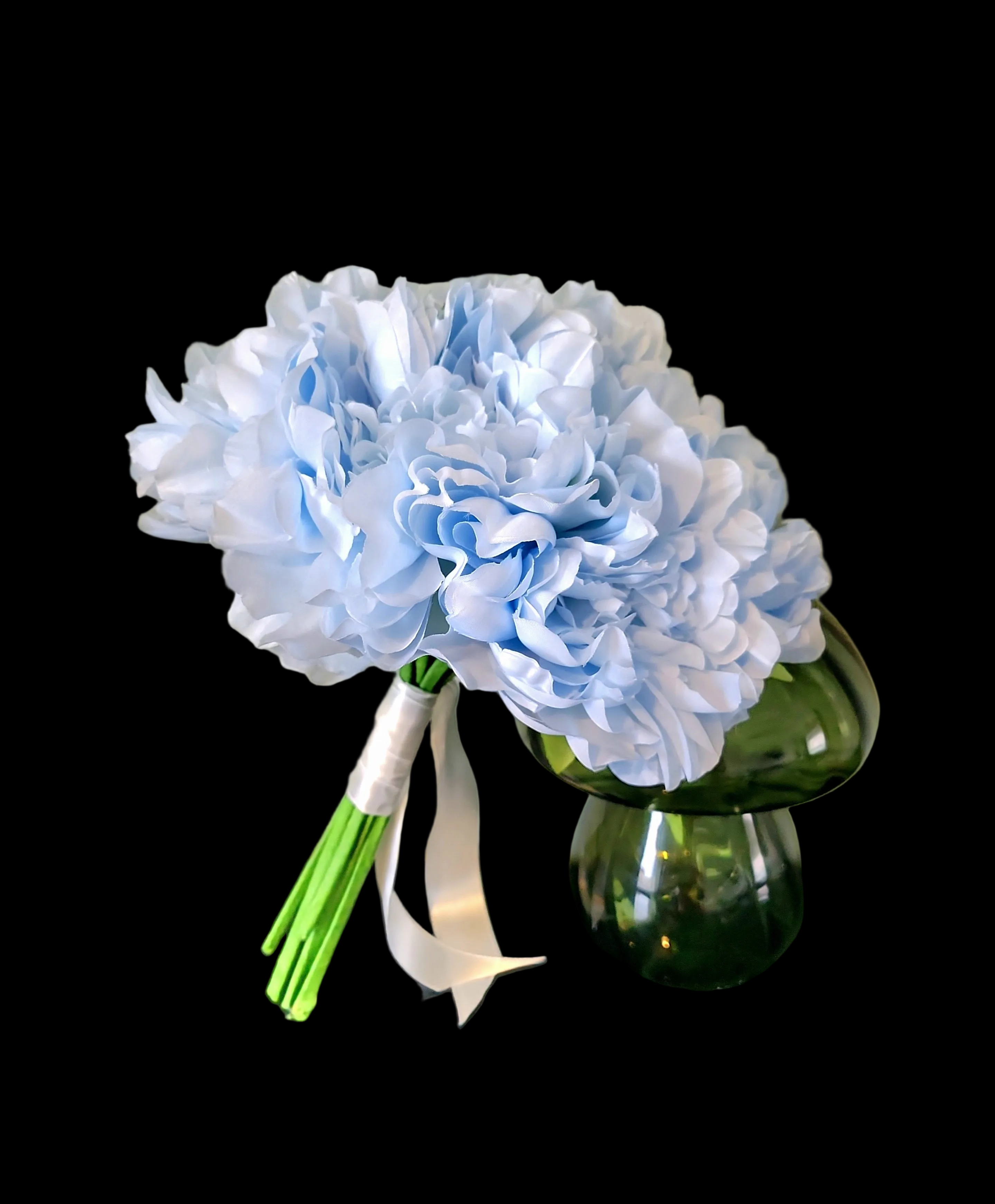 Artificial Baby Blue Bridal Bouquet
