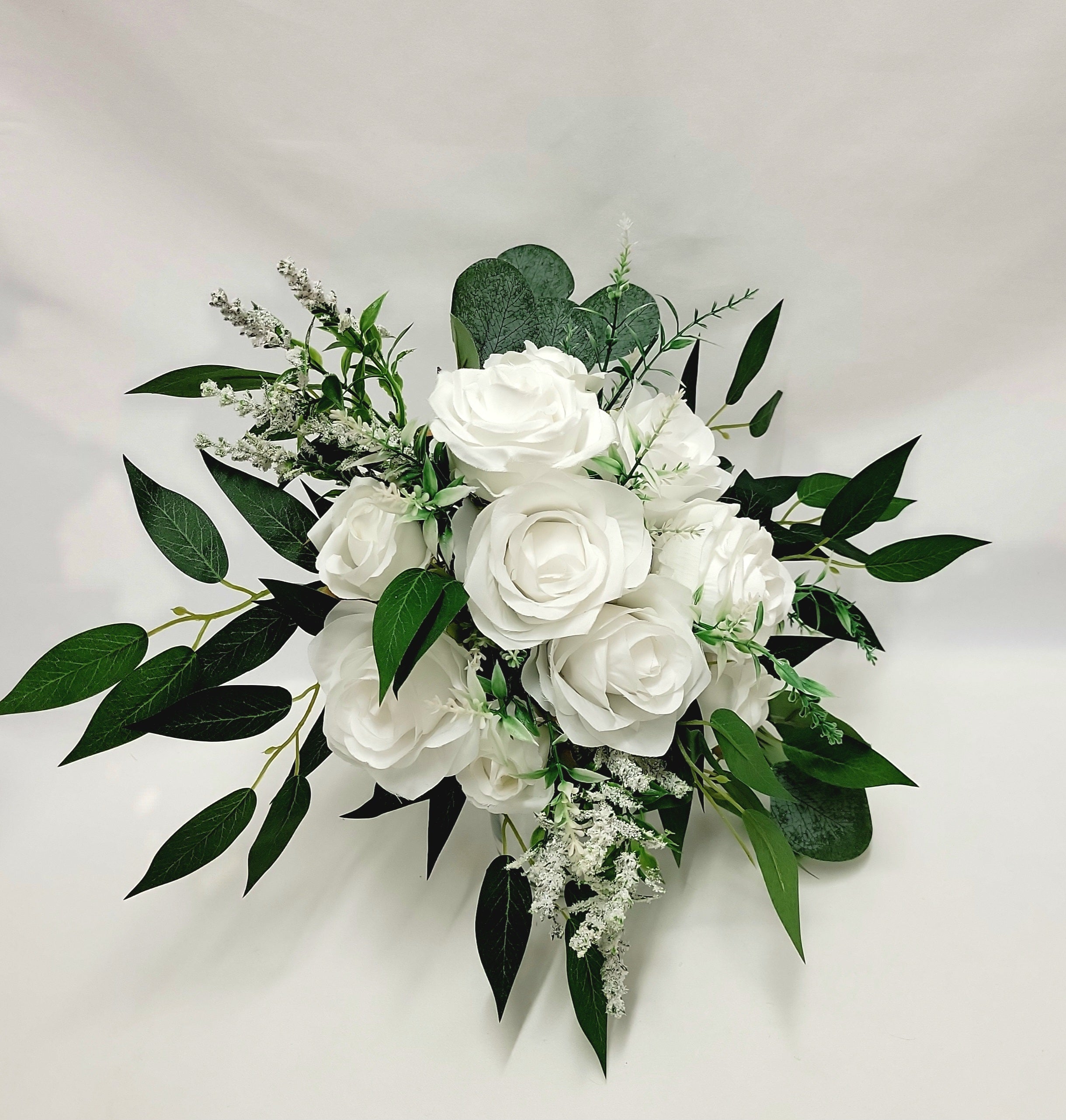 White Rose Bridal Bouquet
