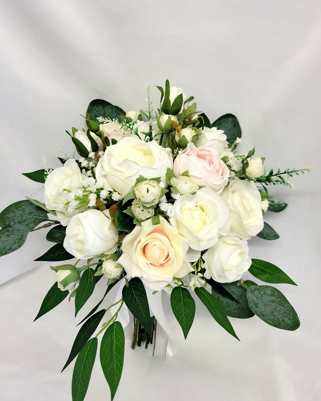 Ivory & Vintage Pink Bridal Bouquet