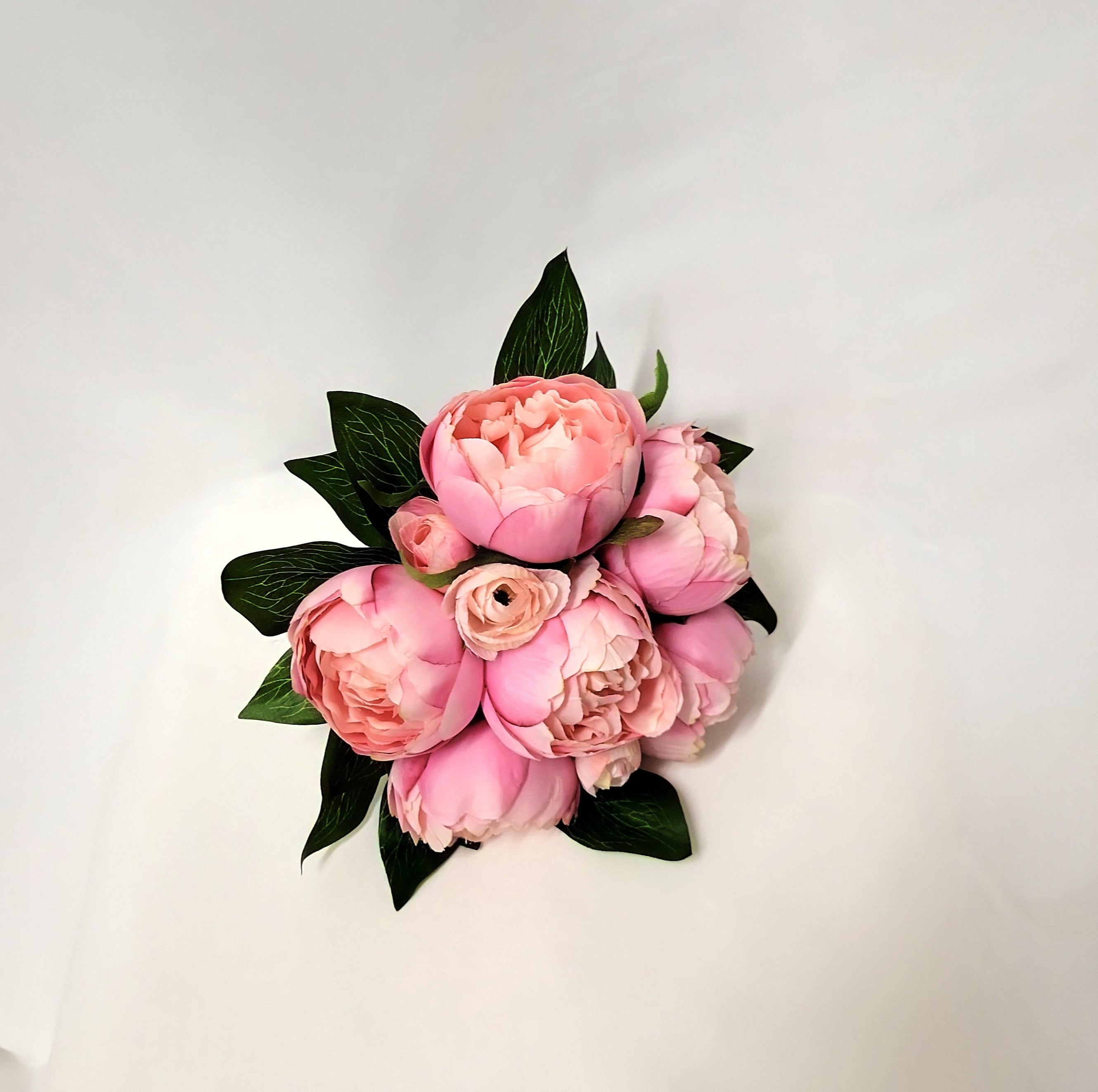 Bright Pink Peony Bridesmaid Bouquet