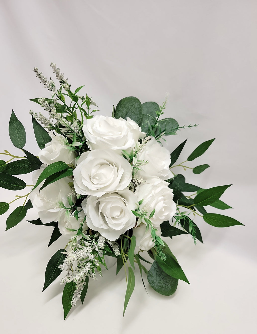 White Rose Bridal Bouquet