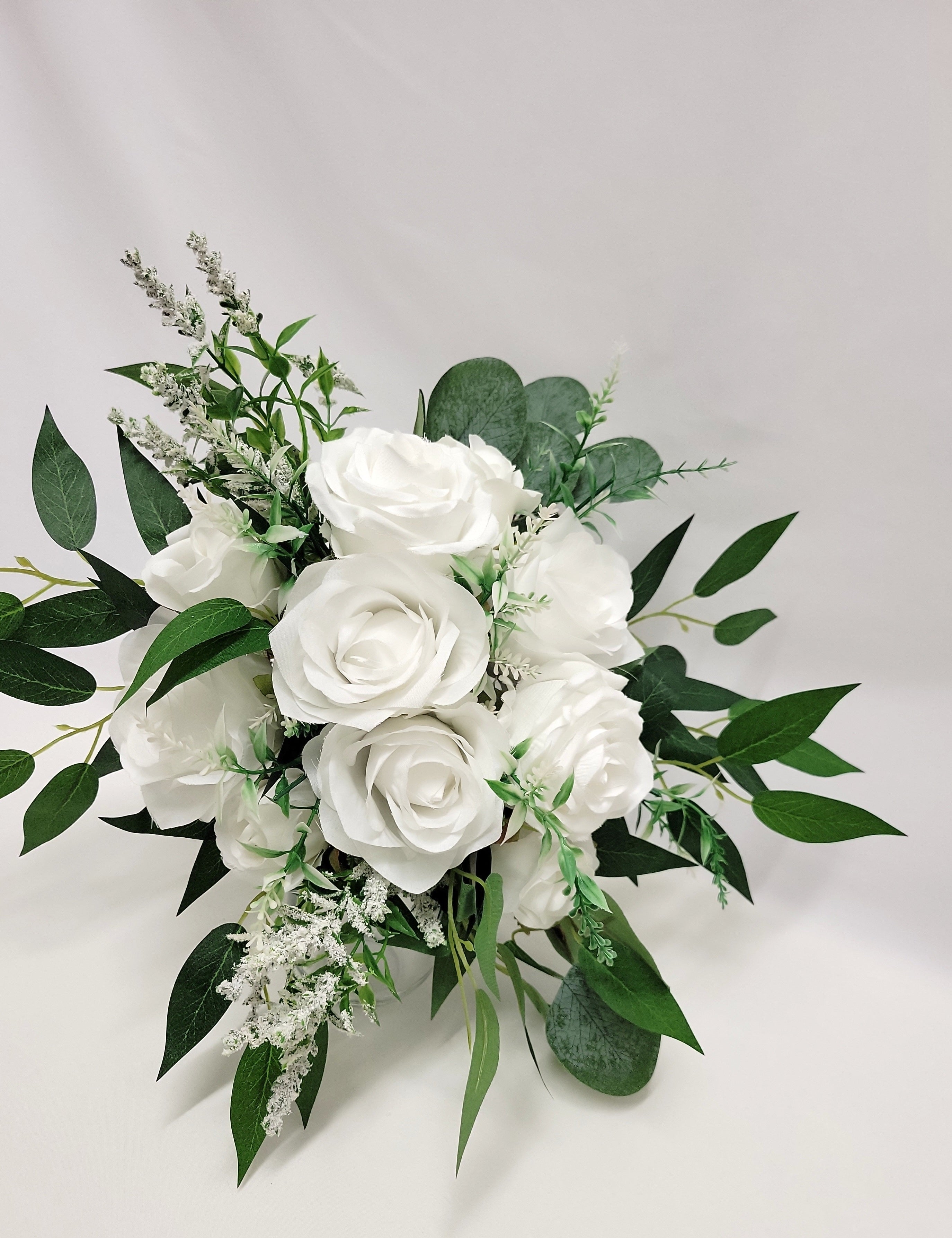 White Rose Bridal Bouquet