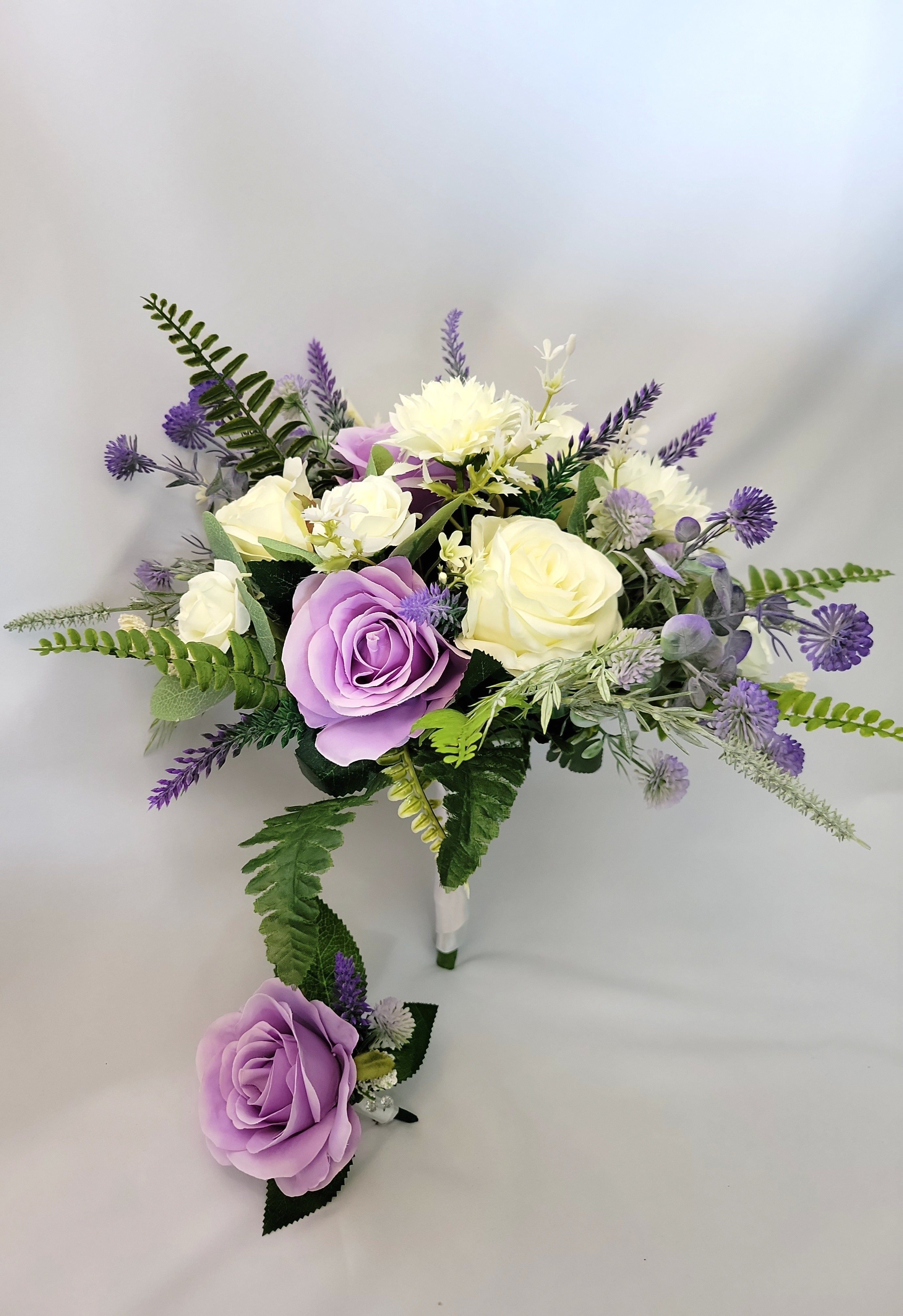 Lilac and Ivory Bridal Bouquet