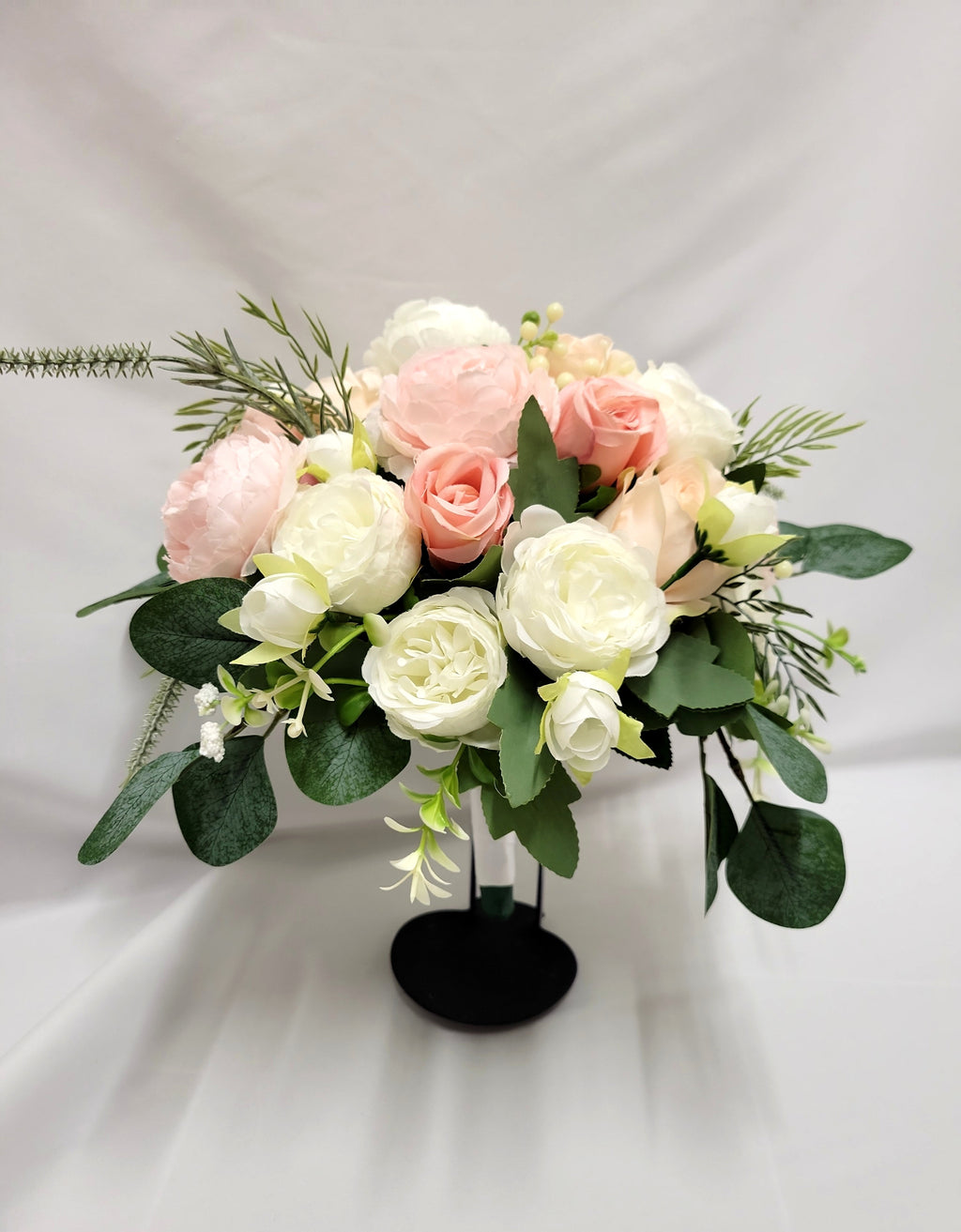 Ivory and Pink Peony Bridal Bouquet