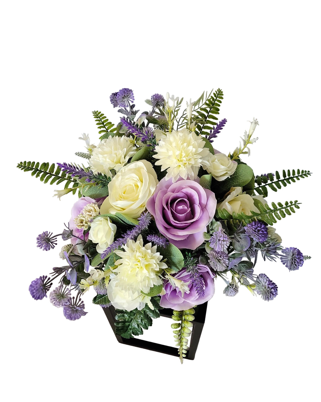 Lilac and Ivory Bridal Bouquet