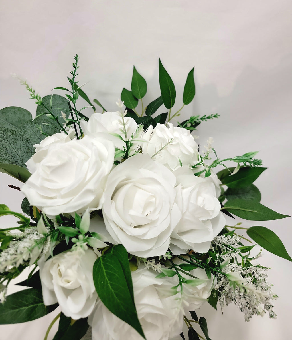 White Rose Bridal Bouquet