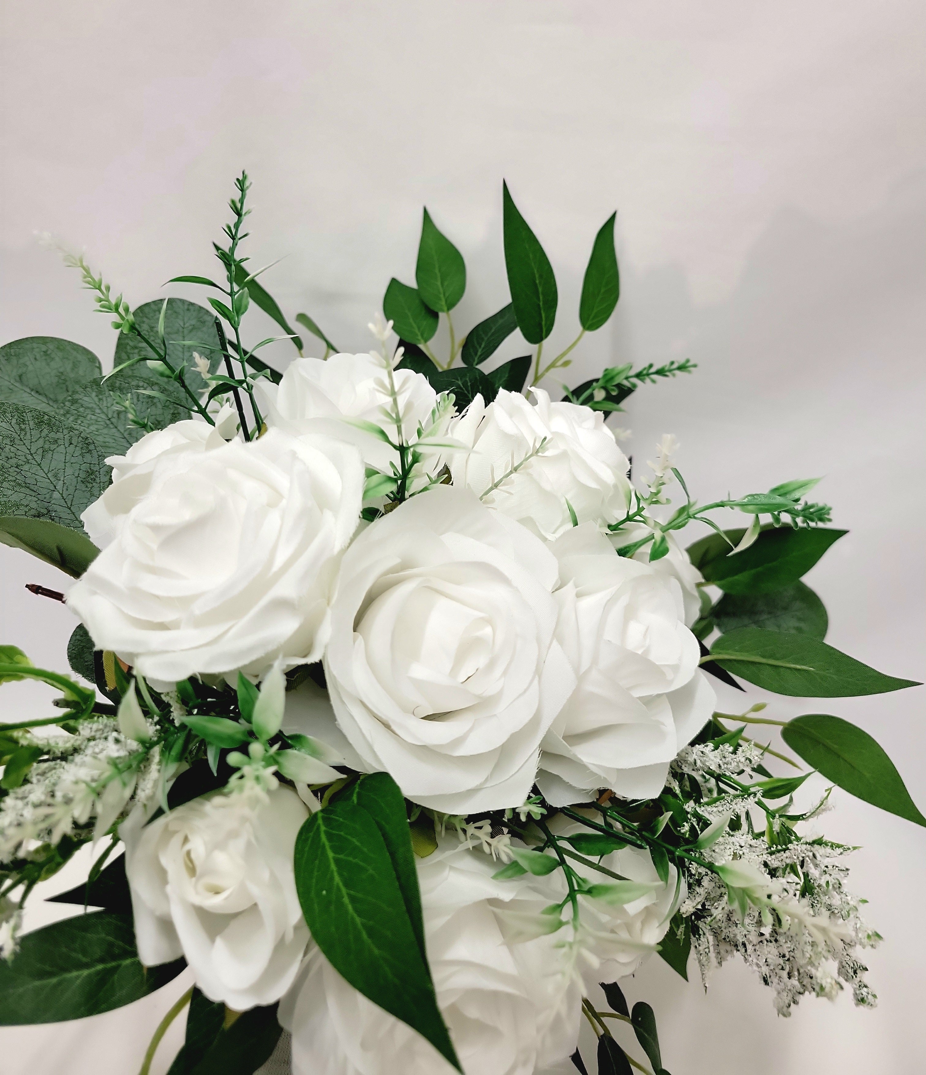 White Rose Bridal Bouquet